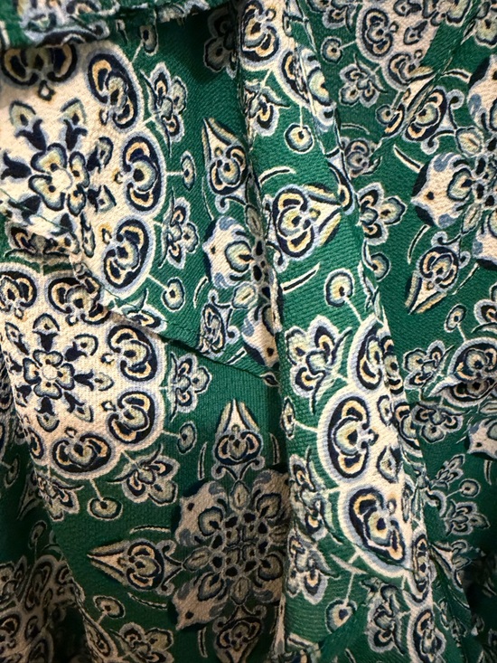 Max Studio Green and Blue Ruffle Maxi Dress - Picture 4 of 5